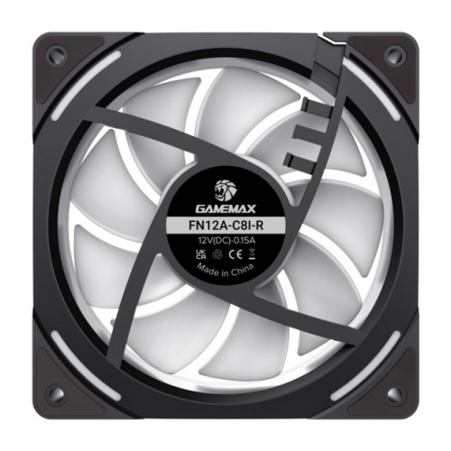 Ventilator Gamemax KF300 ARGB Reverse Black, 120 mm, 3 bucati