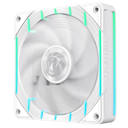 Ventilator Gamemax Tornado T12 ARGB White, 120 mm
