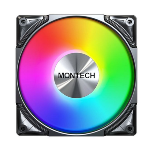 Ventilator Montech Metal Pro ARGB LED, 120 mm, Black