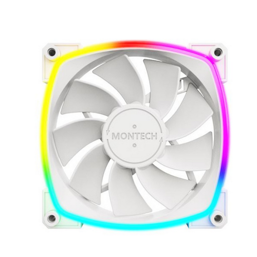Ventilator Montech RX120 PWM Reversed ARGB LED, 1 x 120 mm, White