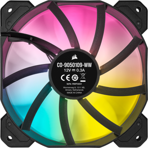 Ventilator Corsair SP120 Elite Performance, 120mm, RGB LED, 3 bucati