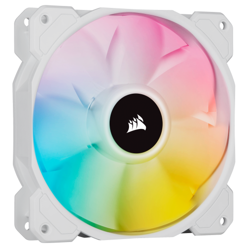 Ventilator Corsair SP120 Elite White, 120mm, RGB LED