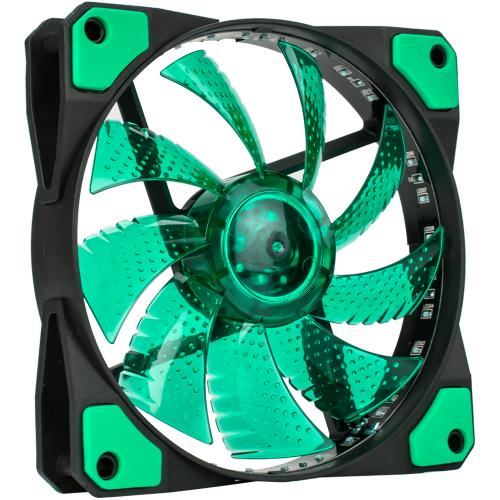 Ventilator Marvo FN-11 green LED, 120mm 