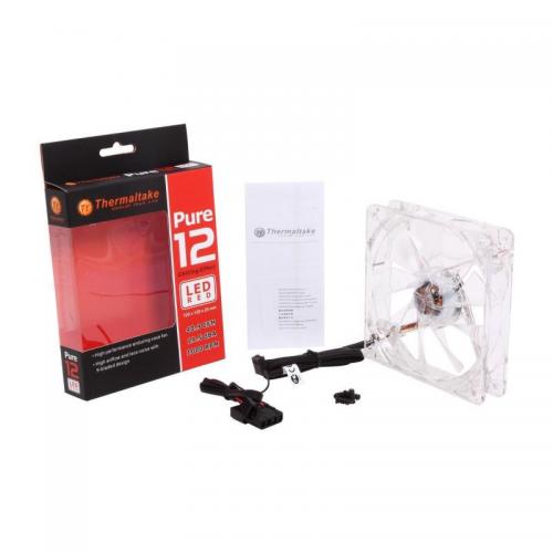 Ventilator Thermaltake Pure 12 Red LED, 120mm