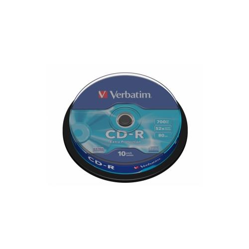 VERBATIM CD-R 52X 700MB pachet 10buc.  EXPROT