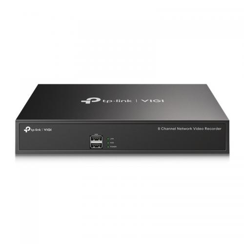 TP-LINK VIGI 8 CHANNEL Network video recorder, VIGI NVR1008H, latime de banda 80 Mbps, 8 canale IP, rezolutie: pana la 8MP, format: H.265+/H.265/ H.264+/H.264, suporta 1 HDD SATA de pana la 10TB