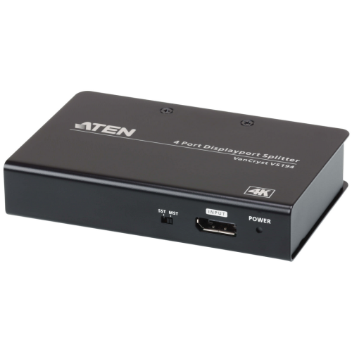 Splitter Aten VS194-AT-G, 4 x DisplayPort, Black