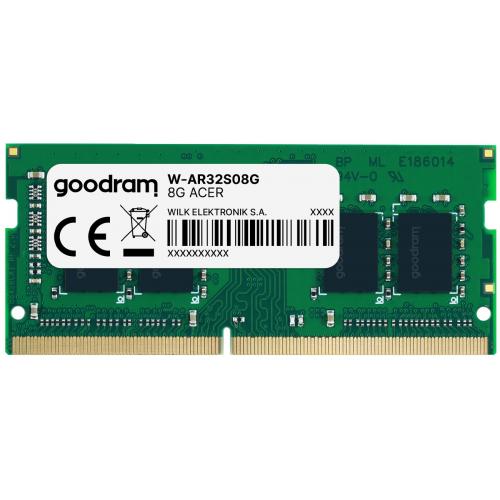 Memorie SO-DIMM GOODRAM W-AR32S08G pentru Acer 8GB, DDR4-3200MHz, CL19