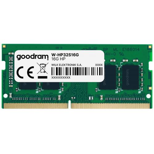 Memorie SO-DIMM GOODRAM W-HP32S16G pentru HP 16GB, DDR4-3200MHz, CL22