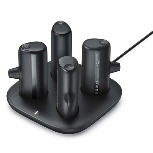 Kit Baterie portabila Veger W007CK, 2 x Lightning male, 2 x USB-C male, 5000 mAh, Black + Charging Station