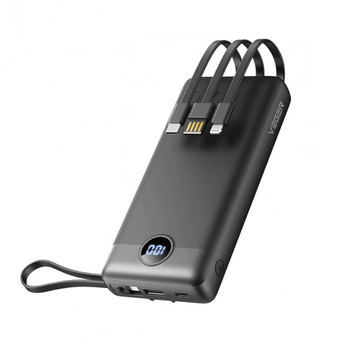 Baterie portabila Veger C20, 1 x USB-C, 1 x USB-A, 20000 mAh, Black