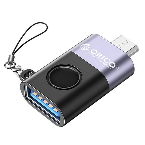 Adaptor Orico WBA-BK, USB-A male - Micro USB, Black-Gray