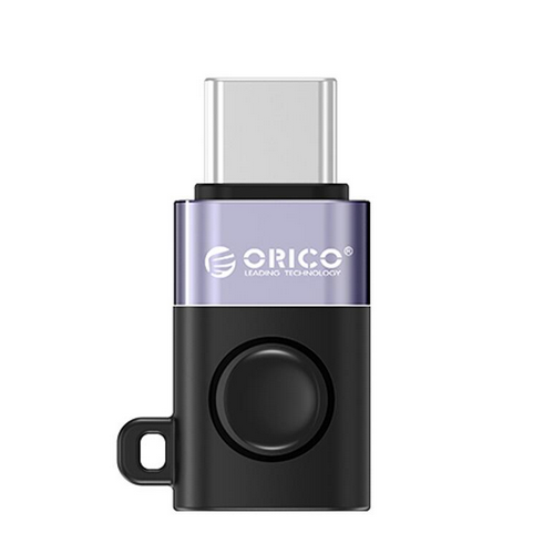 Adaptor Orico WCA-BK, USB-C male - USB-A female, Gray-Black