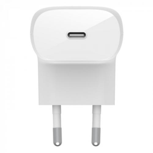 Incarcator retea Belkin BoostCharge WCA005VF1MWH-B5, 1x USB-C, 30W, White