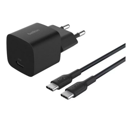 Incarcator retea Belkin BoostCharge, 1x USB-C, 25 W, Black