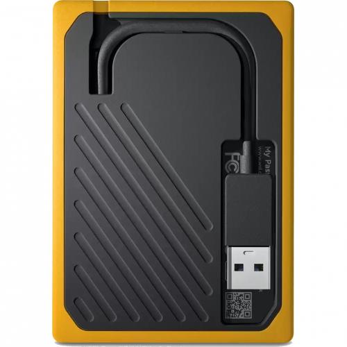 SSD portabil Western Digital My Passport GO 2TB, USB 3.0, 2.5inch, Black-Yellow