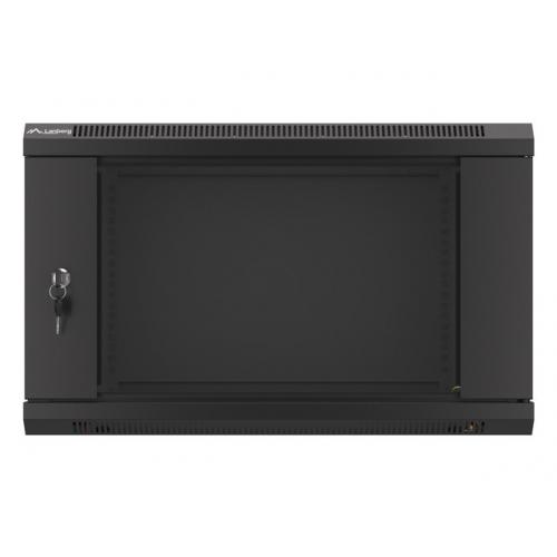 Rack Lanberg wall-mounted, 19inch, 6U, 600x450mm, Black