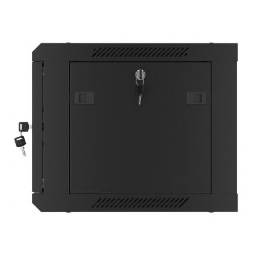 Rack Lanberg wall-mounted, 19inch, 6U, 600x450mm, Black