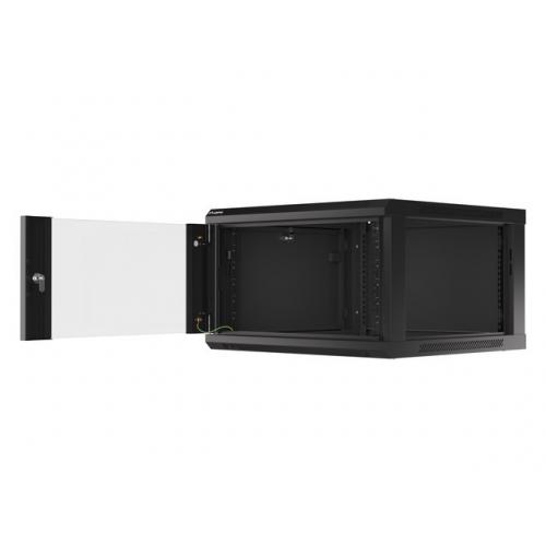 Rack Lanberg wall-mounted, 19inch, 6U, 600x600mm, Black