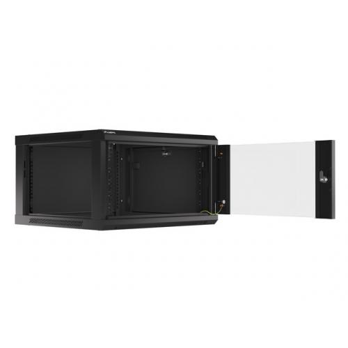 Rack Lanberg wall-mounted, 19inch, 6U, 600x600mm, Black