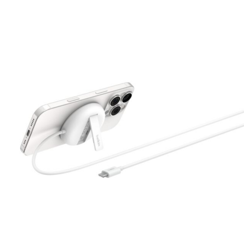 Incarcator Wireless Belkin BoostCharge Pro Magnetic WIA011HQWH, 15 W, White