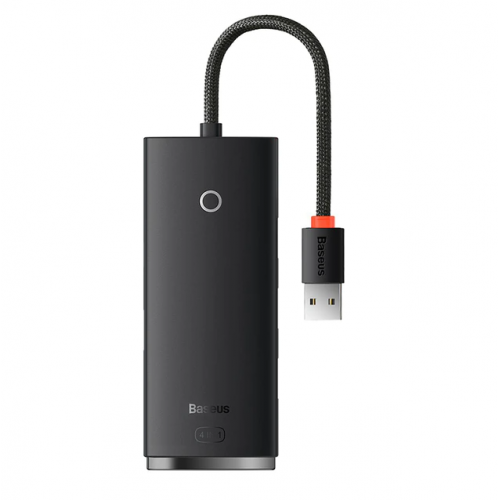 Hub USB Baseus Lite WKQX030001, 4x USB 3.2 gen 1, 0.25m, Black