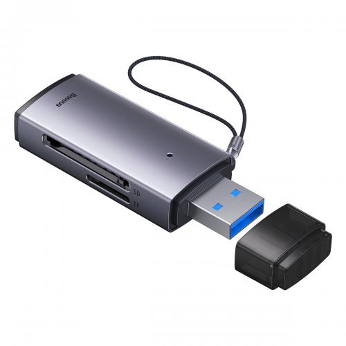 Card Reader Baseus Lite WKQX060013, USB, Gray