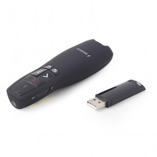 Presenter Laser Gembird Laser WP-L-02, USB Wireless, Black