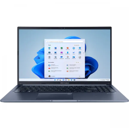Laptop ASUS VivoBook 15 X1502ZA-BQ177W, Intel Core i3-1220P, 15.6inch, RAM 8GB, SSD 256GB, Intel UHD Graphics, Windows 11 S, Quiet Blue 