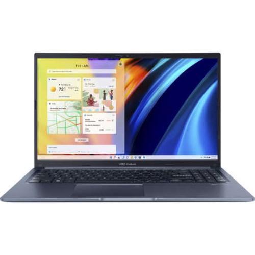 Laptop ASUS Vivobook 15.6-inch, X1502ZA-BQ418, FHD (1920 x 1080) 16:9, i7-1260P, 8GB DDR4 on board + 8GB DDR4 SO-DIMM, 512GB M.2, Quiet Blue, 2 years, No preinstalled OS