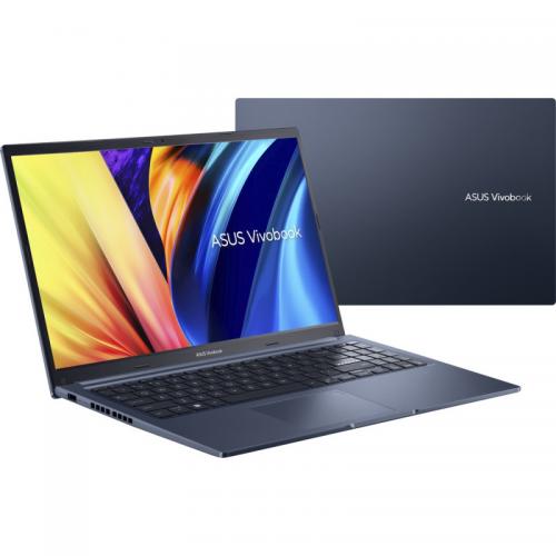 Laptop ASUS VivoBook 15 X1502ZA-BQ844, Intel Core i3-1220P, 15.6inch, RAM 8GB, SSD 512GB, Intel UHD Graphics, No OS, Quiet Blue