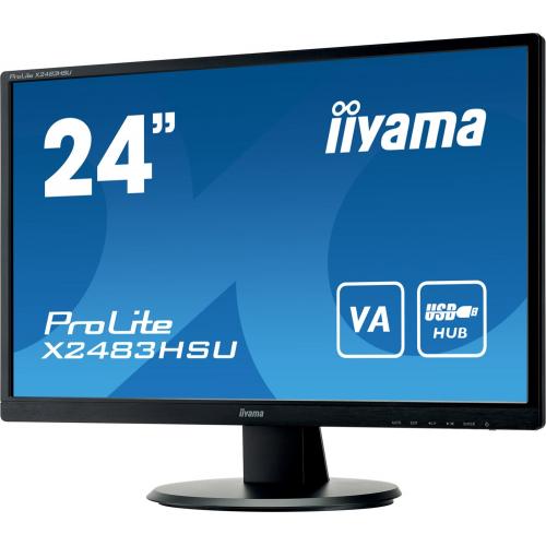 Monitor LED Iiyama ProLite X2483HSU-B5, 23.8inch, 1920x1080, 4ms GTG, Black