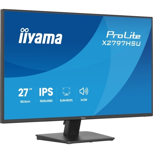 Monitor LED Iiyama ProLite X2797HSU-B1, 27 inch, 1920 x 1080 pixeli, 4 ms GTG, Black