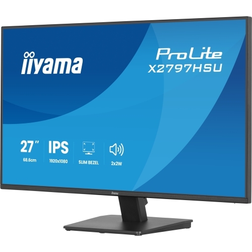Monitor LED Iiyama ProLite X2797HSU-B1, 27 inch, 1920 x 1080 pixeli, 4 ms GTG, Black