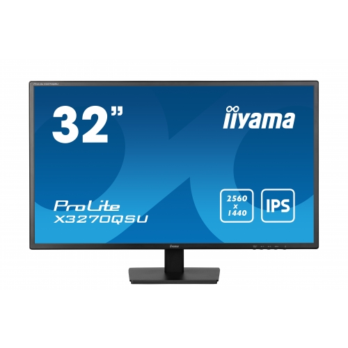 Monitor LED Iiyama ProLite X3270QSU-B1, 31.5inch, 2560x1440, 3ms GTG, Black