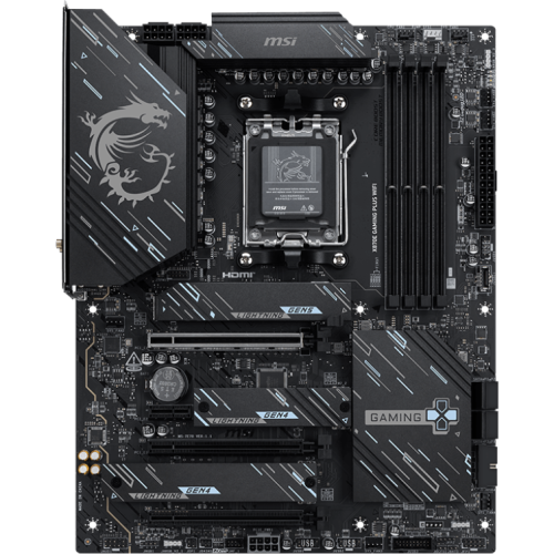 Placa de baza MSI X870E GAMING PLUS WIFI, AMD X870E, Socket AM5, ATX 