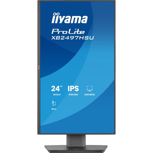 Monitor LED Iiyama ProLite XB2497HSU-B1, 23.8 inch, 1920 x 1080 pixeli, 4 ms GTG, Black