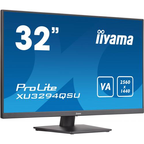 Monitor LED Iiyama ProLite XU3294QSU-B1, 31.5inch, 2560x1440, 4ms GTG, Black