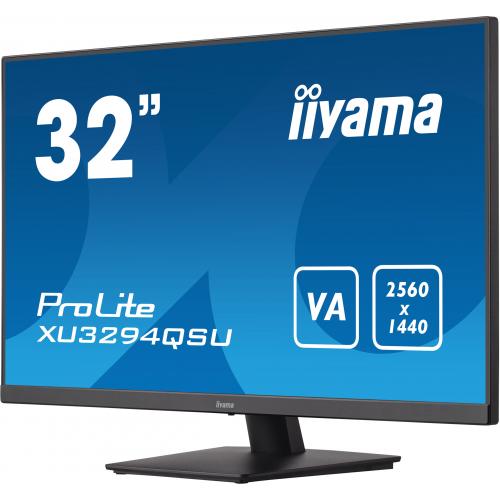 Monitor LED Iiyama ProLite XU3294QSU-B1, 31.5inch, 2560x1440, 4ms GTG, Black