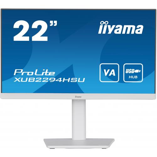 Monitor LED Iiyama XUB2294HSU-W2, 21.5inch, 1920x1080, 1ms, White