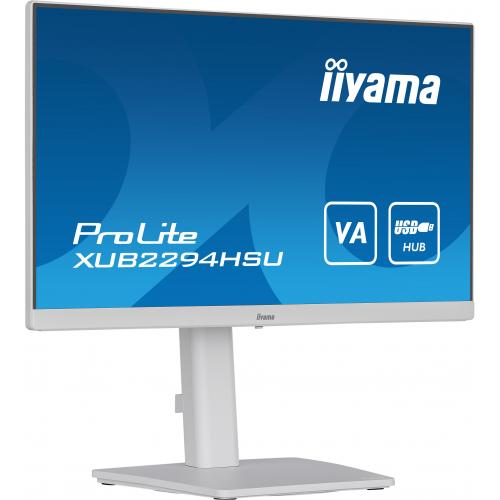 Monitor LED Iiyama XUB2294HSU-W2, 21.5inch, 1920x1080, 1ms, White