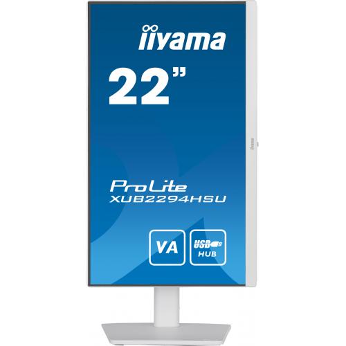 Monitor LED Iiyama XUB2294HSU-W2, 21.5inch, 1920x1080, 1ms, White