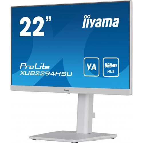 Monitor LED Iiyama XUB2294HSU-W2, 21.5inch, 1920x1080, 1ms, White