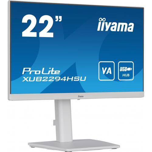 Monitor LED Iiyama XUB2294HSU-W2, 21.5inch, 1920x1080, 1ms, White