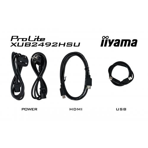 Monitor LED Iiyama ProLite XUB2492HSU-B5, 23.8inch, 1920x1080, 4ms GTG, Black