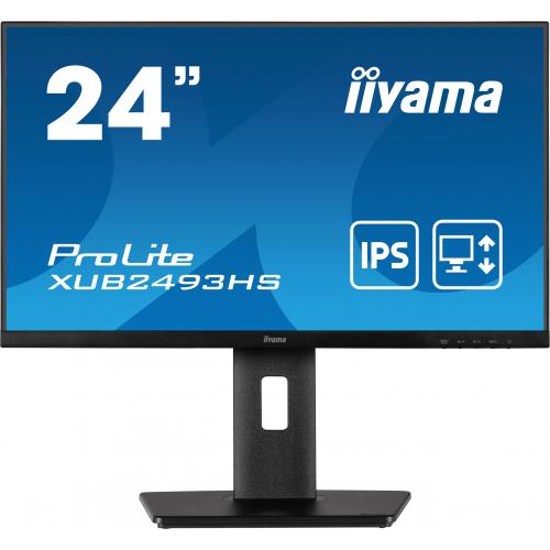 Monitor LED Iiyama XUB2493HS-B5, 23.8inch, 1920x1080, 4ms GTG, Black