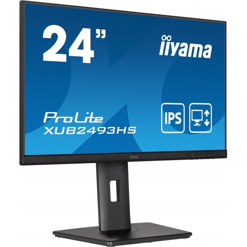 Monitor LED Iiyama XUB2493HS-B5, 23.8inch, 1920x1080, 4ms GTG, Black