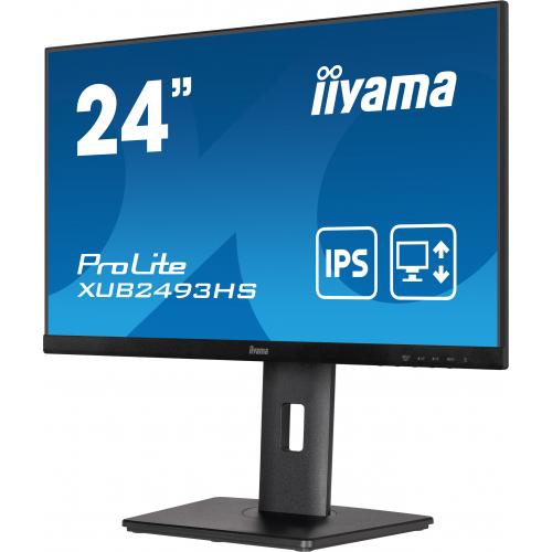 Monitor LED Iiyama XUB2493HS-B5, 23.8inch, 1920x1080, 4ms GTG, Black