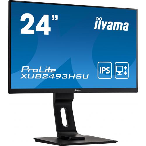 Monitor LED IIyama ProLite XUB2493HSU-B1, 23.8inch, 1920x1080, 4ms GTG, Black