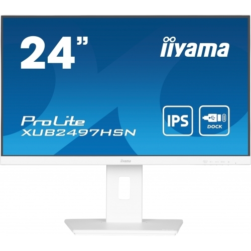 Monitor LED Iiyama ProLite XUB2497HSN-W2, 23.8inch, 1920x1080, 1ms, White